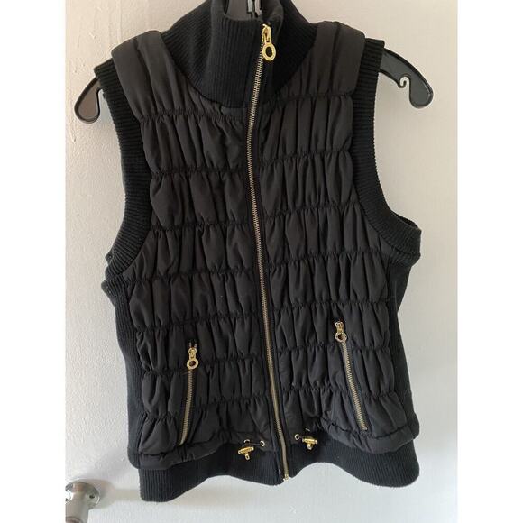 Calvin Klein Performance Puffer Vest Womens Size Medium Black Quilted - Picture 9 of 10